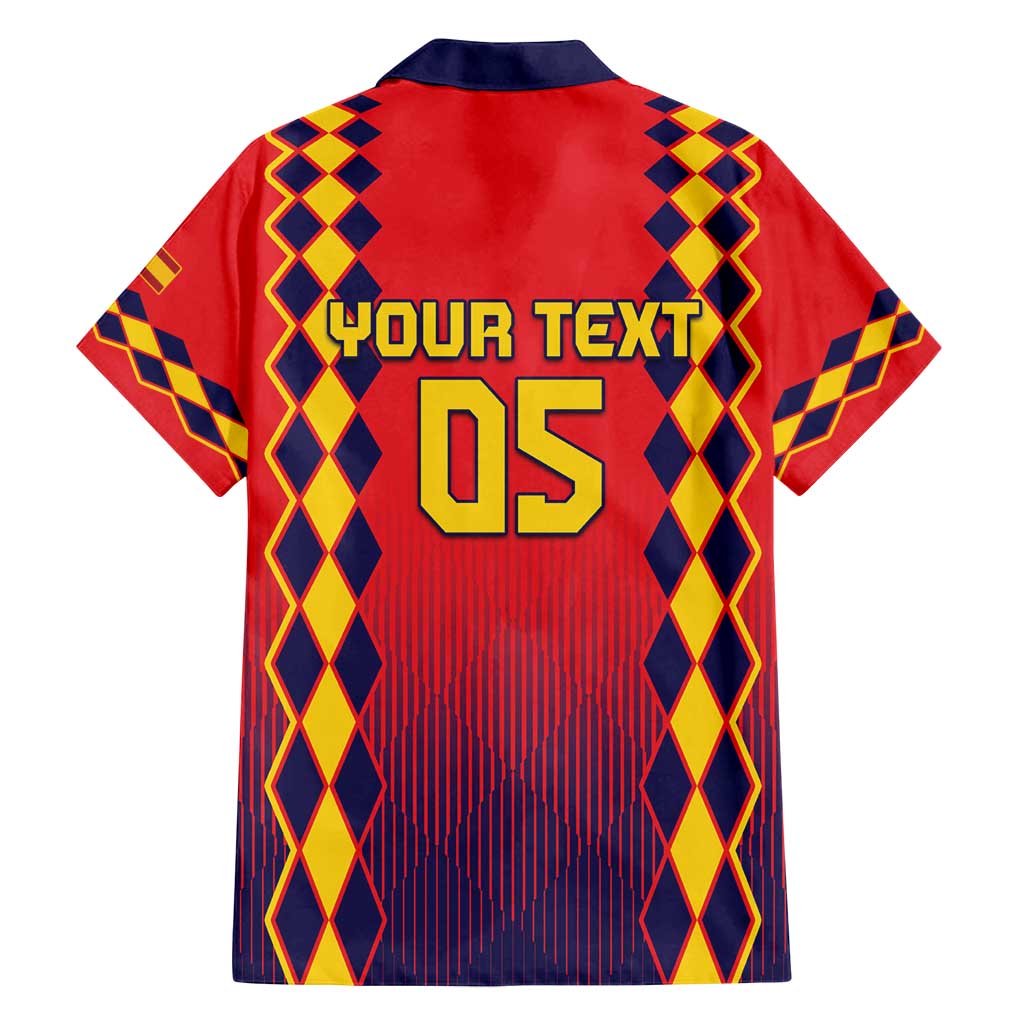 Custom Spain 2024 Football Family Matching Off Shoulder Maxi Dress and Hawaiian Shirt Go Champions La Roja Simple Style LT05 - Wonder Print Shop