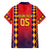 Custom Spain 2024 Football Family Matching Off Shoulder Short Dress and Hawaiian Shirt Go Champions La Roja Simple Style LT05 - Wonder Print Shop