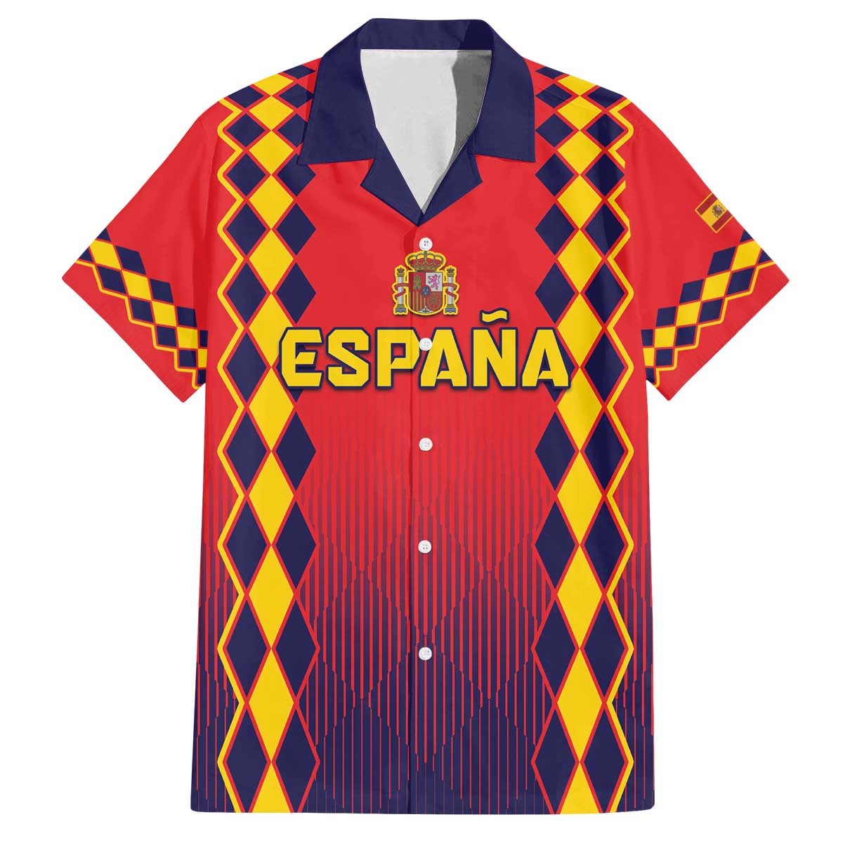 Custom Spain 2024 Football Family Matching Puletasi and Hawaiian Shirt Go Champions La Roja Simple Style LT05 - Wonder Print Shop