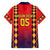 Custom Spain 2024 Football Family Matching Short Sleeve Bodycon Dress and Hawaiian Shirt Go Champions La Roja Simple Style LT05 - Wonder Print Shop