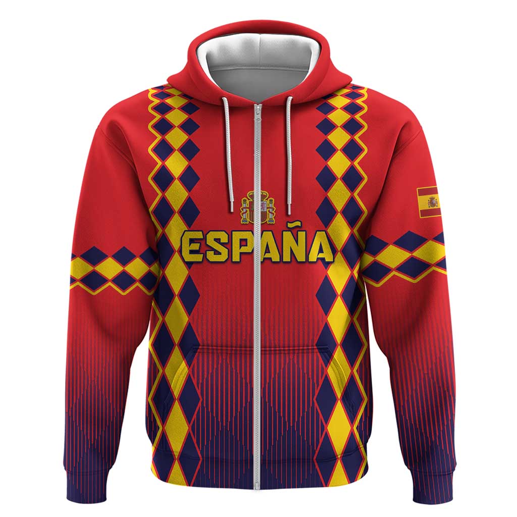 Custom Spain 2024 Football Hoodie Go Champions La Roja Simple Style LT05 - Wonder Print Shop