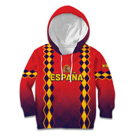 Custom Spain 2024 Football Kid Hoodie Go Champions La Roja Simple Style LT05 - Wonder Print Shop