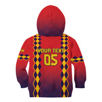 Custom Spain 2024 Football Kid Hoodie Go Champions La Roja Simple Style LT05 - Wonder Print Shop