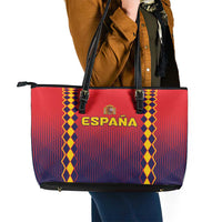 Spain 2024 Football Leather Tote Bag Go Champions La Roja Simple Style LT05 - Wonder Print Shop