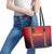 Spain 2024 Football Leather Tote Bag Go Champions La Roja Simple Style LT05 - Wonder Print Shop