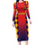 Custom Spain 2024 Football Long Sleeve Bodycon Dress Go Champions La Roja Simple Style LT05 - Wonder Print Shop