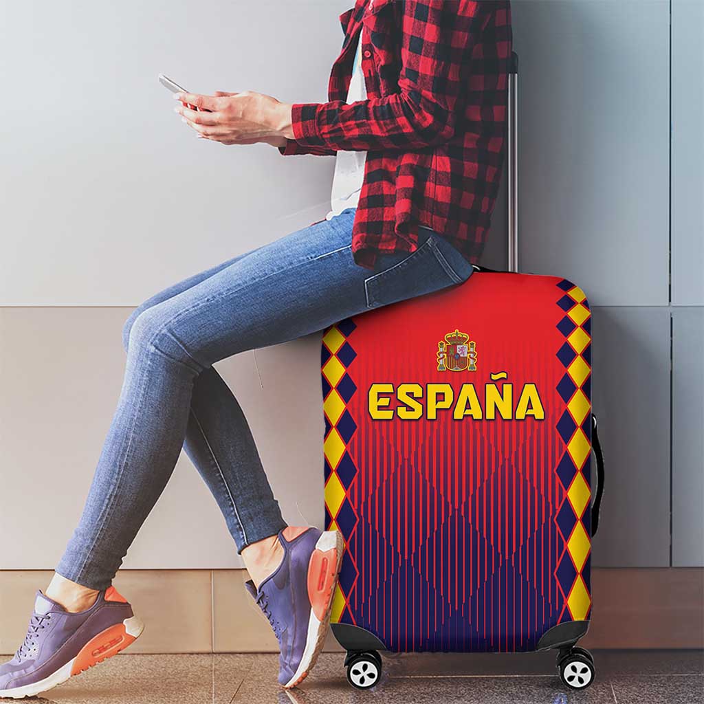 Spain 2024 Football Luggage Cover Go Champions La Roja Simple Style LT05 - Wonder Print Shop