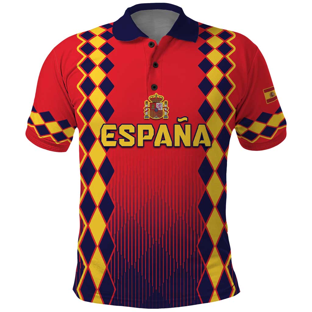 Custom Spain 2024 Football Polo Shirt Go Champions La Roja Simple Style LT05 - Wonder Print Shop
