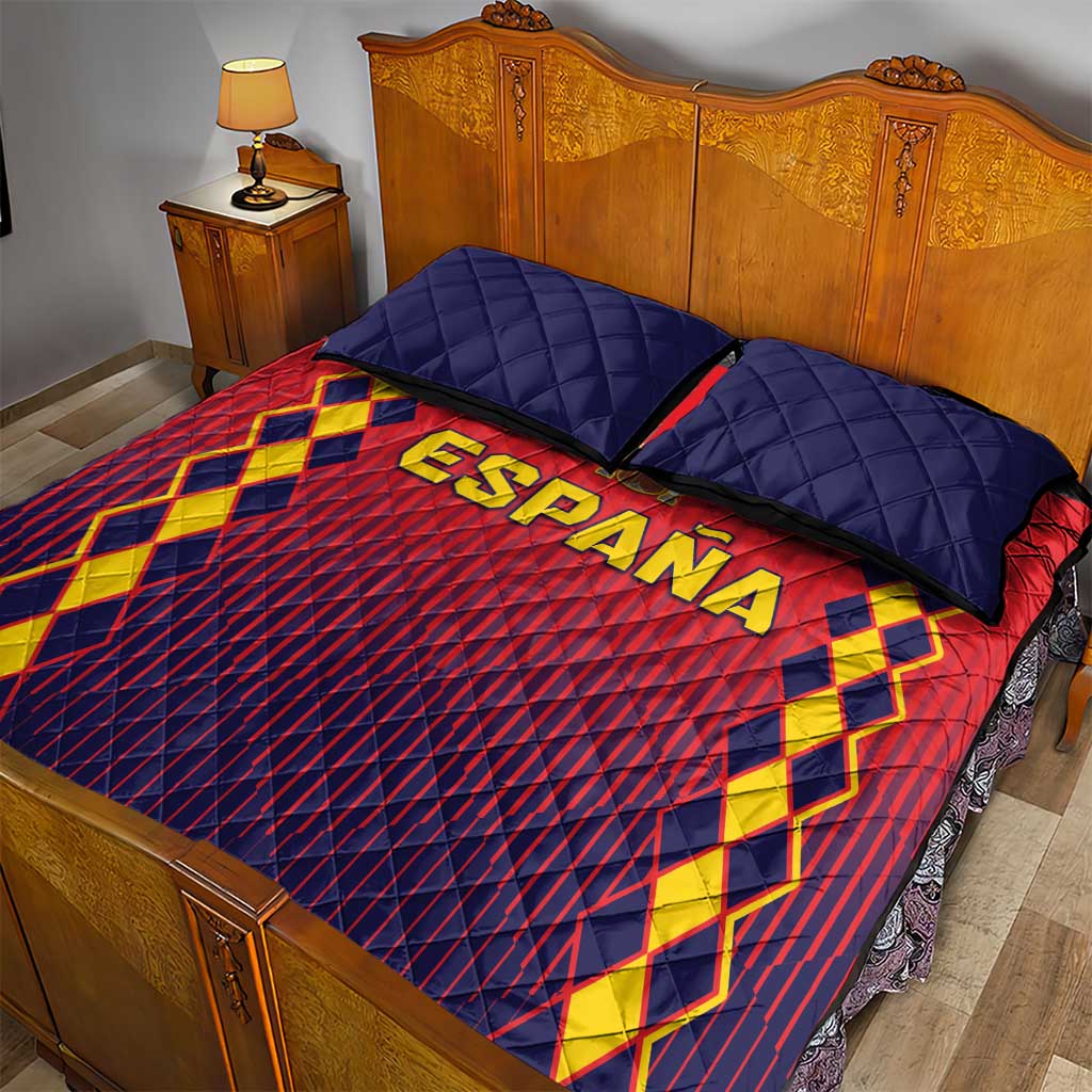 Spain 2024 Football Quilt Bed Set Go Champions La Roja Simple Style LT05 - Wonder Print Shop