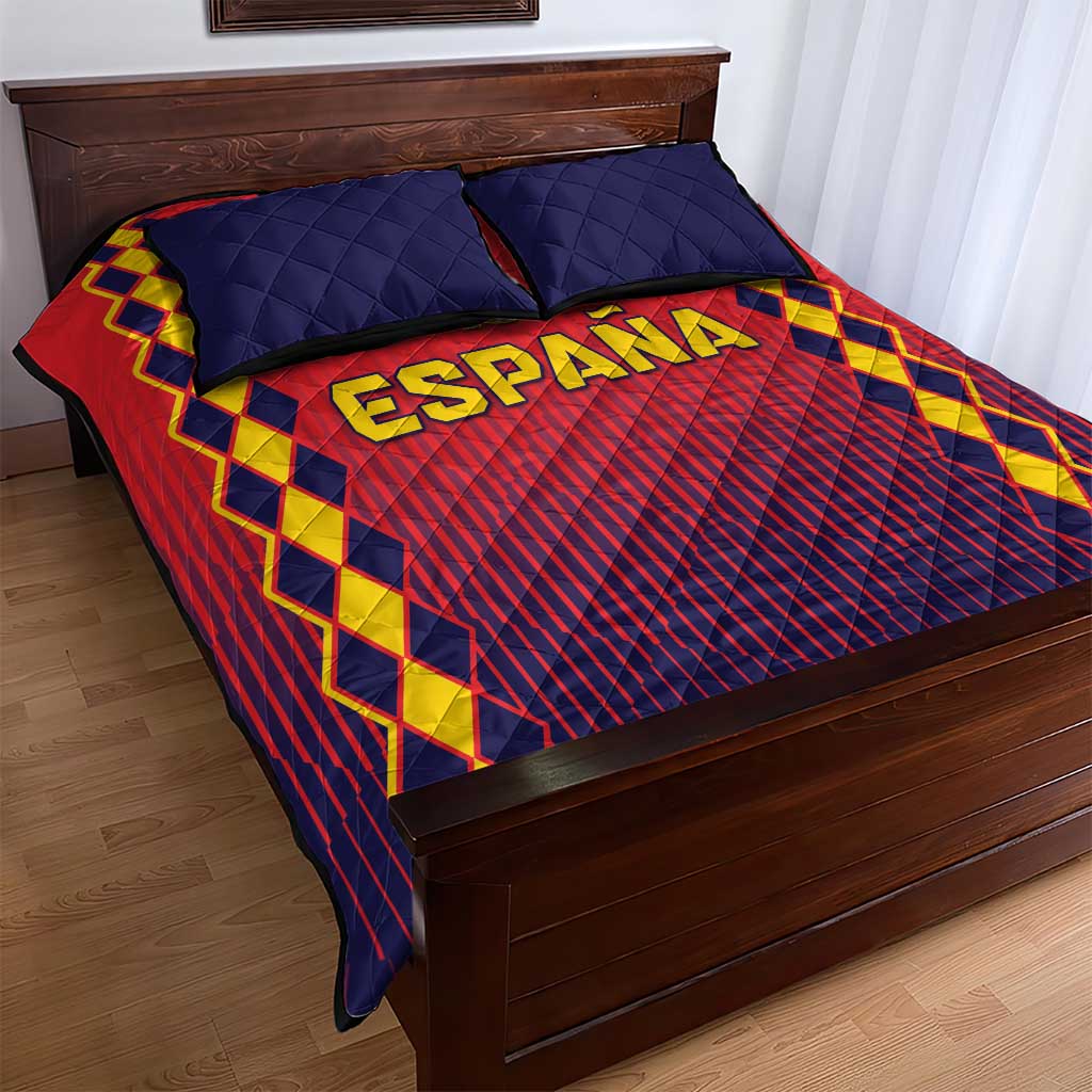 Spain 2024 Football Quilt Bed Set Go Champions La Roja Simple Style LT05 - Wonder Print Shop