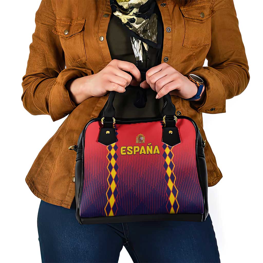 Spain 2024 Football Shoulder Handbag Go Champions La Roja Simple Style
