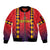Custom Spain 2024 Football Sleeve Zip Bomber Jacket Go Champions La Roja Simple Style LT05 - Wonder Print Shop