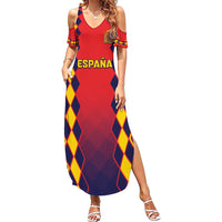 Custom Spain 2024 Football Summer Maxi Dress Go Champions La Roja Simple Style LT05 - Wonder Print Shop