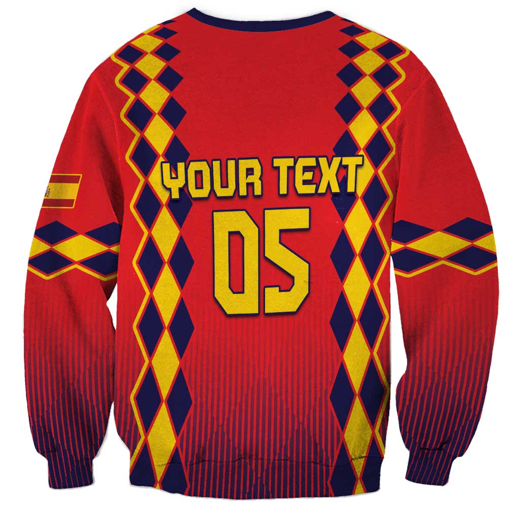 Custom Spain 2024 Football Sweatshirt Go Champions La Roja Simple Style LT05 - Wonder Print Shop