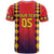 Custom Spain 2024 Football T Shirt Go Champions La Roja Simple Style LT05 - Wonder Print Shop