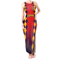 Custom Spain 2024 Football Tank Maxi Dress Go Champions La Roja Simple Style LT05 - Wonder Print Shop