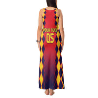 Custom Spain 2024 Football Tank Maxi Dress Go Champions La Roja Simple Style LT05 - Wonder Print Shop