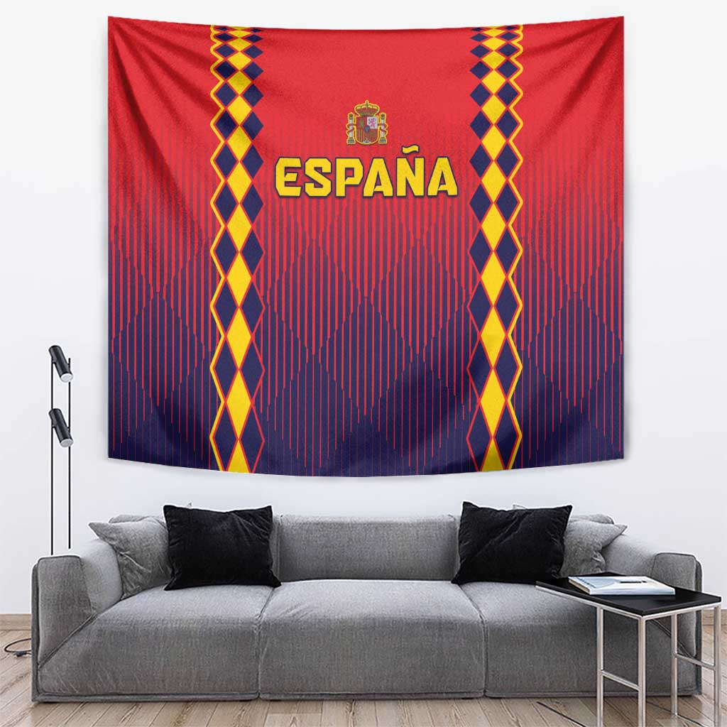 Spain 2024 Football Tapestry Go Champions La Roja Simple Style LT05 - Wonder Print Shop
