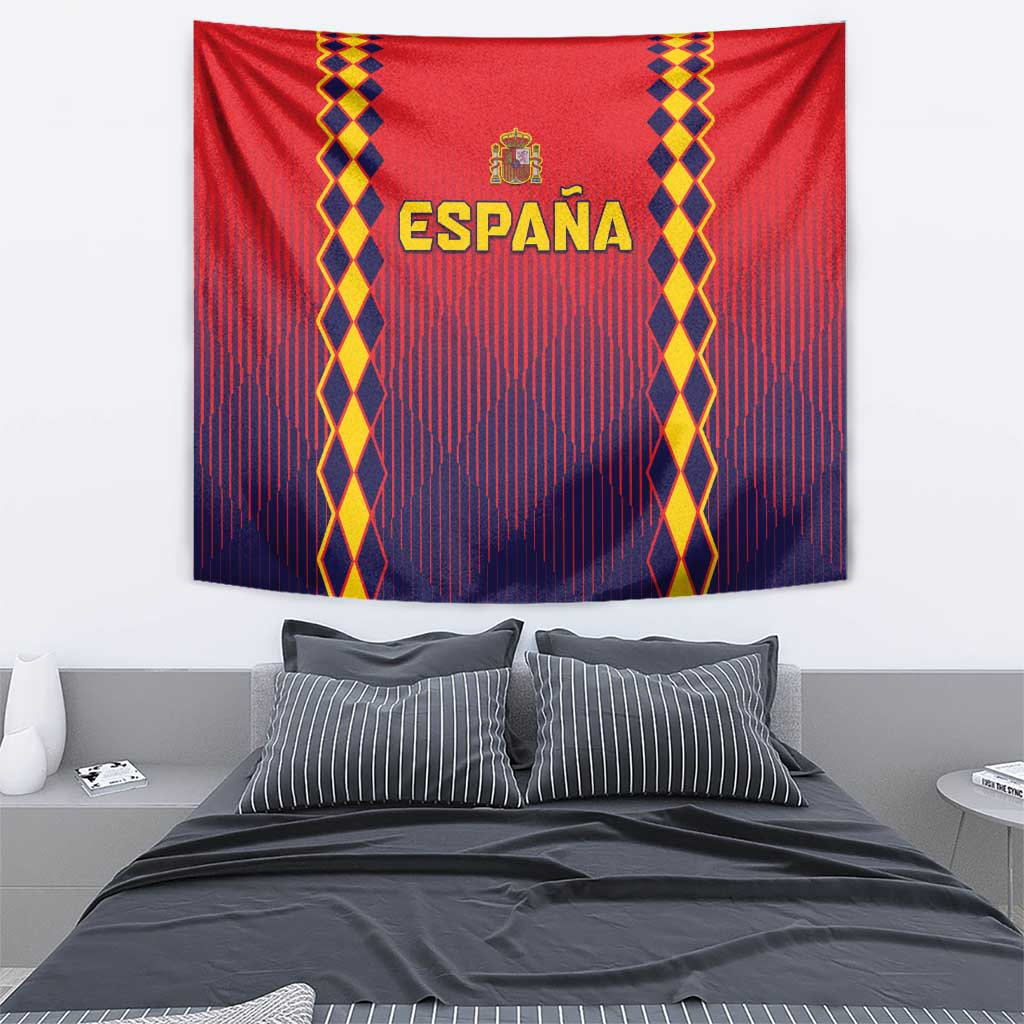Spain 2024 Football Tapestry Go Champions La Roja Simple Style LT05 - Wonder Print Shop