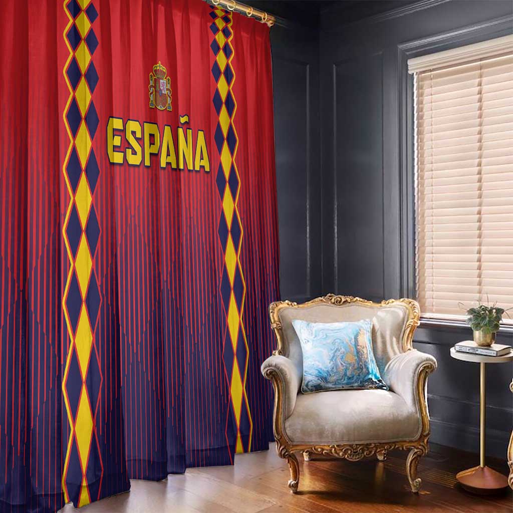 Spain 2024 Football Window Curtain Go Champions La Roja Simple Style LT05 - Wonder Print Shop