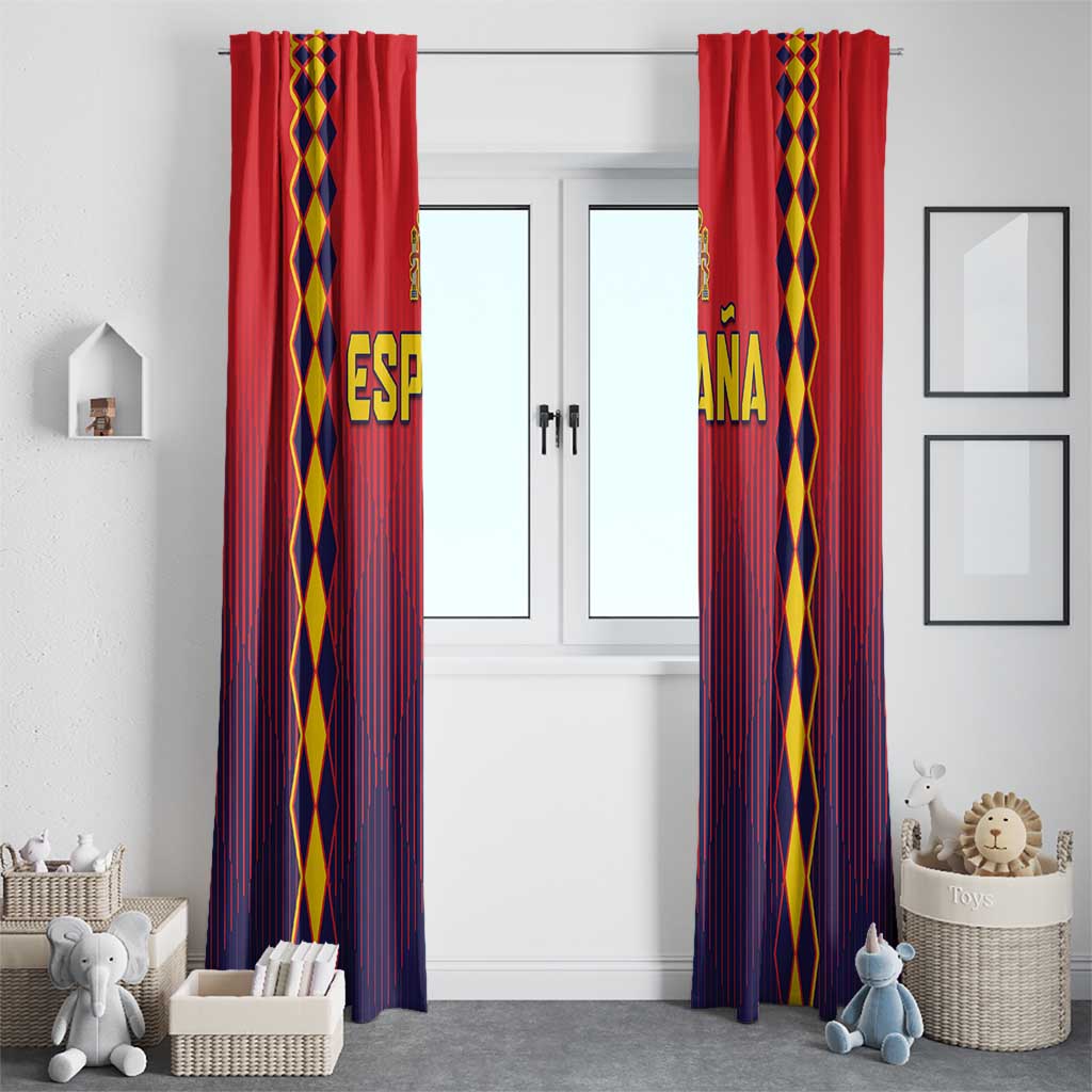 Spain 2024 Football Window Curtain Go Champions La Roja Simple Style LT05 - Wonder Print Shop