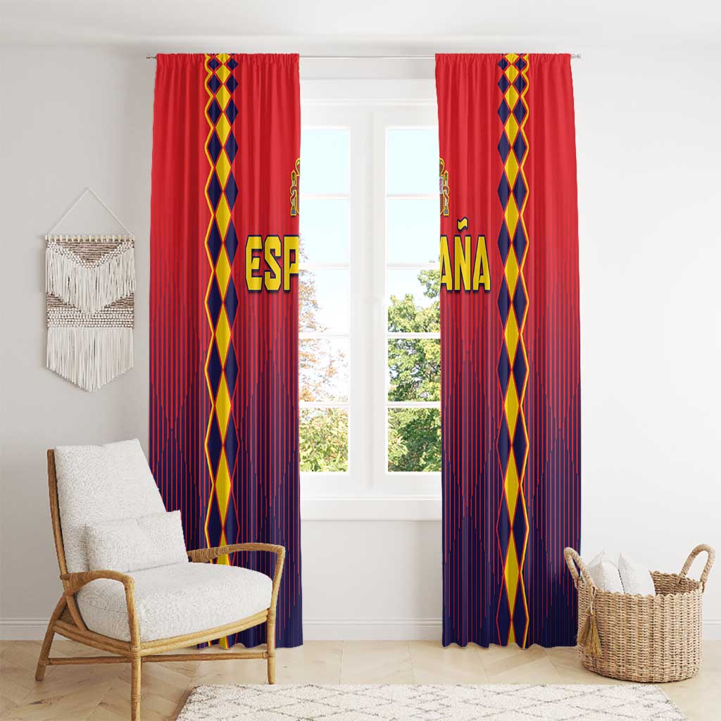 Spain 2024 Football Window Curtain Go Champions La Roja Simple Style LT05 - Wonder Print Shop