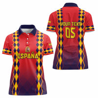 Custom Spain 2024 Football Women Polo Shirt Go Champions La Roja Simple Style LT05 - Wonder Print Shop