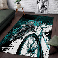 Cycologist Cycling Area Rug Grunge Style - Wonder Print Shop
