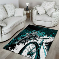 Cycologist Cycling Area Rug Grunge Style - Wonder Print Shop