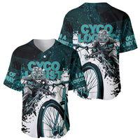 Cycologist Cycling Baseball Jersey Grunge Style - Wonder Print Shop