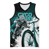 Cycologist Cycling Basketball Jersey Grunge Style - Wonder Print Shop