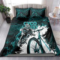 Cycologist Cycling Bedding Set Grunge Style - Wonder Print Shop