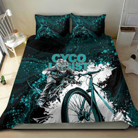 Cycologist Cycling Bedding Set Grunge Style - Wonder Print Shop