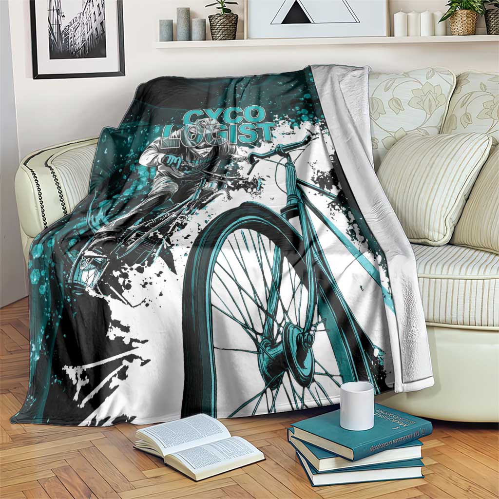 Cycologist Cycling Blanket Grunge Style - Wonder Print Shop