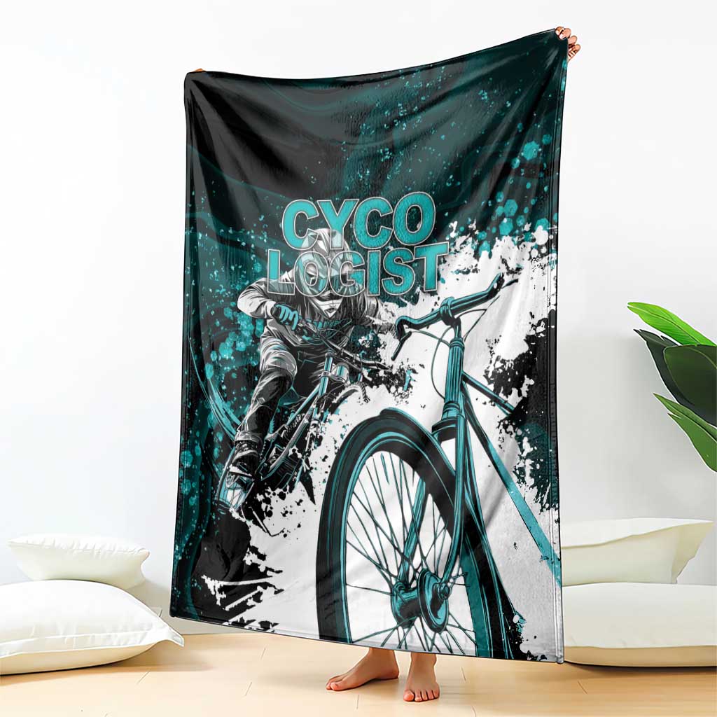 Cycologist Cycling Blanket Grunge Style - Wonder Print Shop