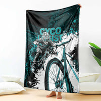 Cycologist Cycling Blanket Grunge Style - Wonder Print Shop