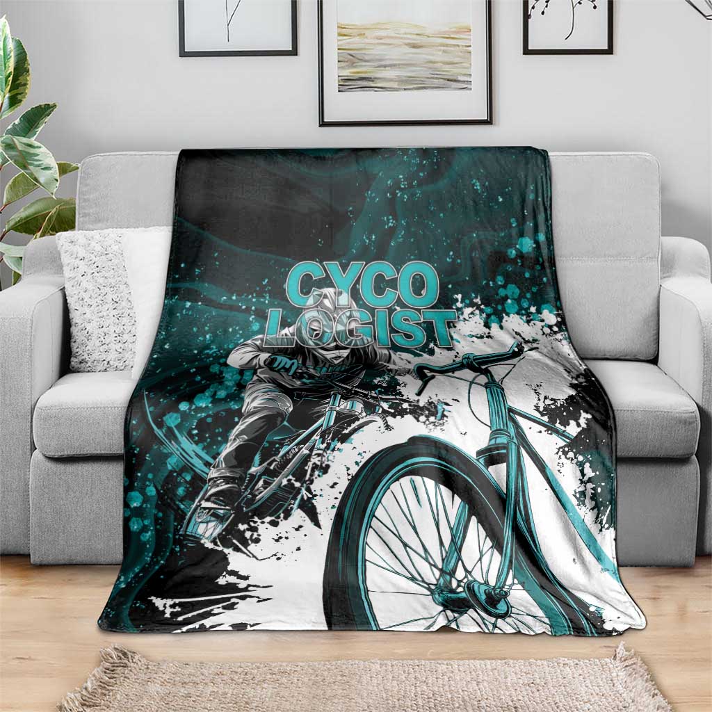 Cycologist Cycling Blanket Grunge Style - Wonder Print Shop