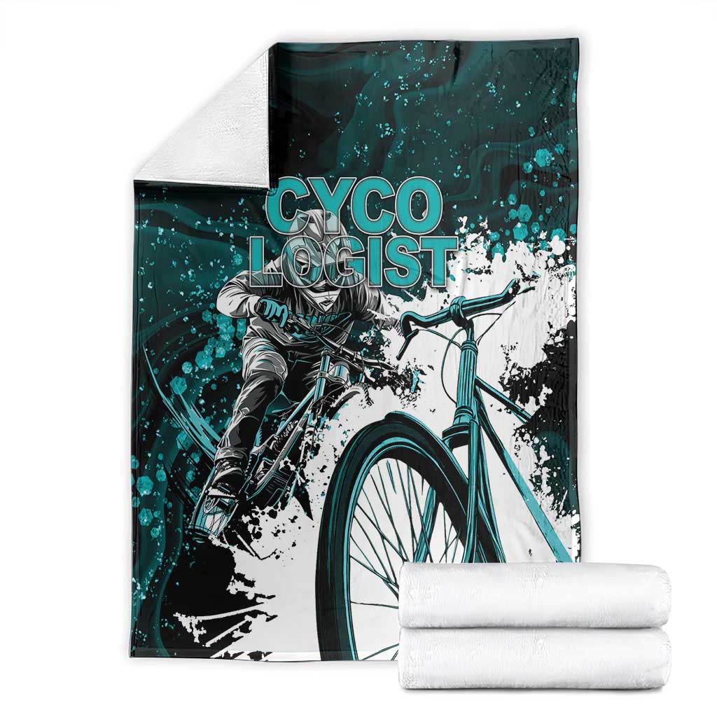 Cycologist Cycling Blanket Grunge Style - Wonder Print Shop