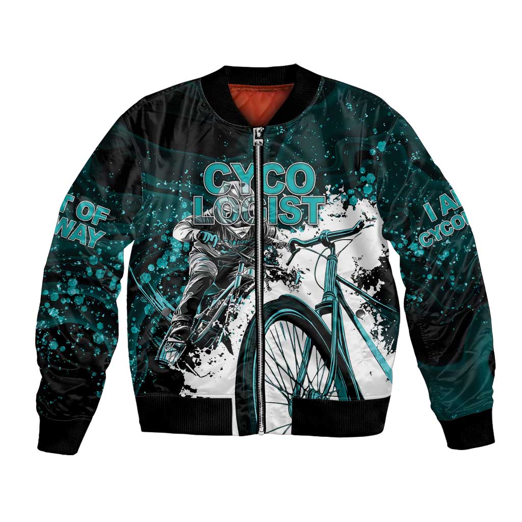 Cycologist Cycling Bomber Jacket Grunge Style - Wonder Print Shop