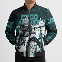 Cycologist Cycling Bomber Puffer Jacket Grunge Style - Wonder Print Shop