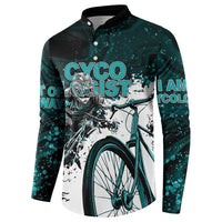 Cycologist Cycling Button Sweatshirt Grunge Style - Wonder Print Shop