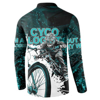 Cycologist Cycling Button Sweatshirt Grunge Style - Wonder Print Shop