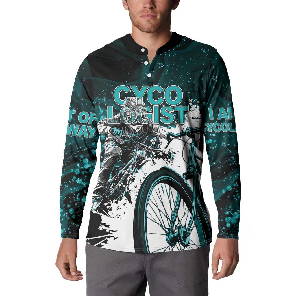 Cycologist Cycling Button Sweatshirt Grunge Style - Wonder Print Shop