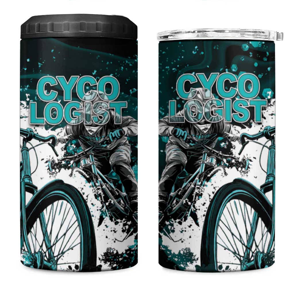 Cycologist Cycling 4 in 1 Can Cooler Tumbler Grunge Style - Wonder Print Shop