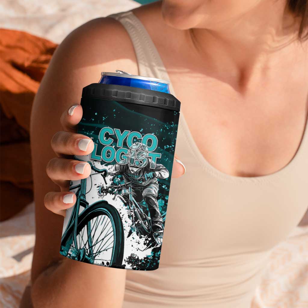 Cycologist Cycling 4 in 1 Can Cooler Tumbler Grunge Style - Wonder Print Shop