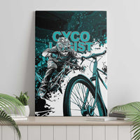Cycologist Cycling Canvas Wall Art Grunge Style - Wonder Print Shop