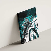 Cycologist Cycling Canvas Wall Art Grunge Style - Wonder Print Shop