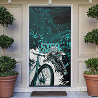 Cycologist Cycling Door Cover Grunge Style - Wonder Print Shop