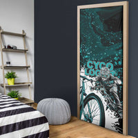 Cycologist Cycling Door Cover Grunge Style - Wonder Print Shop
