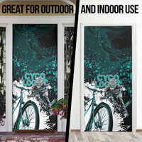 Cycologist Cycling Door Cover Grunge Style - Wonder Print Shop